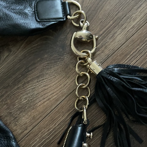 GUCCI Sienna Medium Black Leather Hobo Bag - Picture 7 of 9